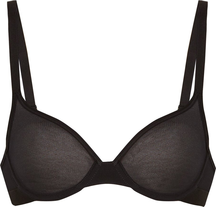 Negative Underwear Sieve underwired demi-cup mesh bra