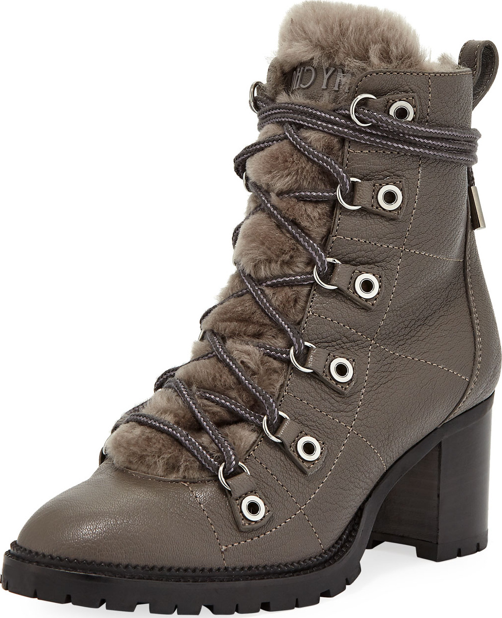 Jimmy Choo Hillary Shearling Fur-Lined Hiker Booties