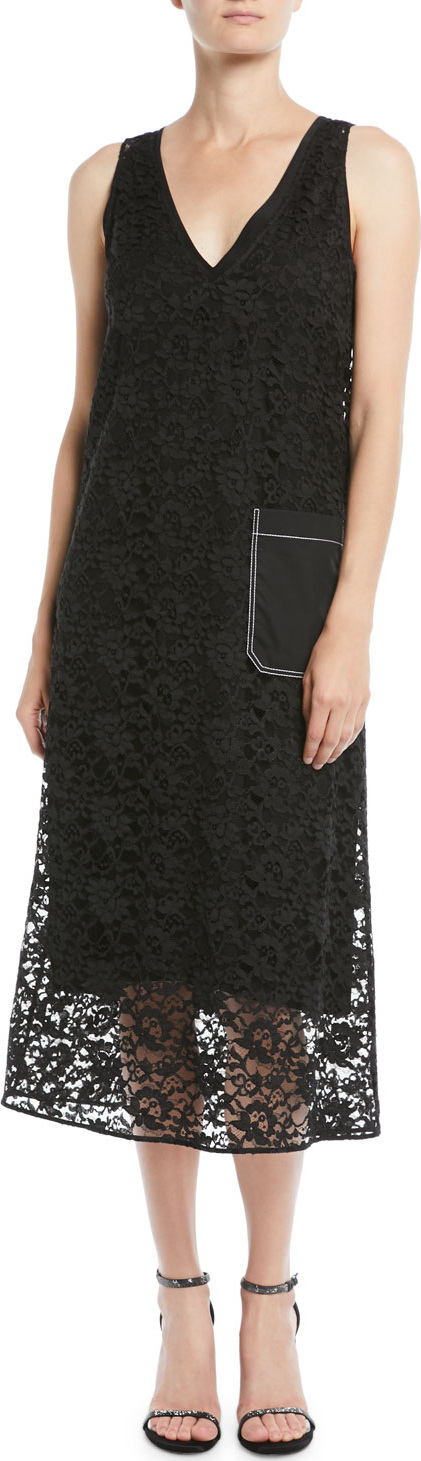 Joseph Margo Palermo Lace V-Neck Dress