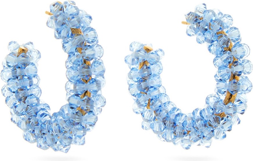 Simone Rocha Beaded hoop earrings