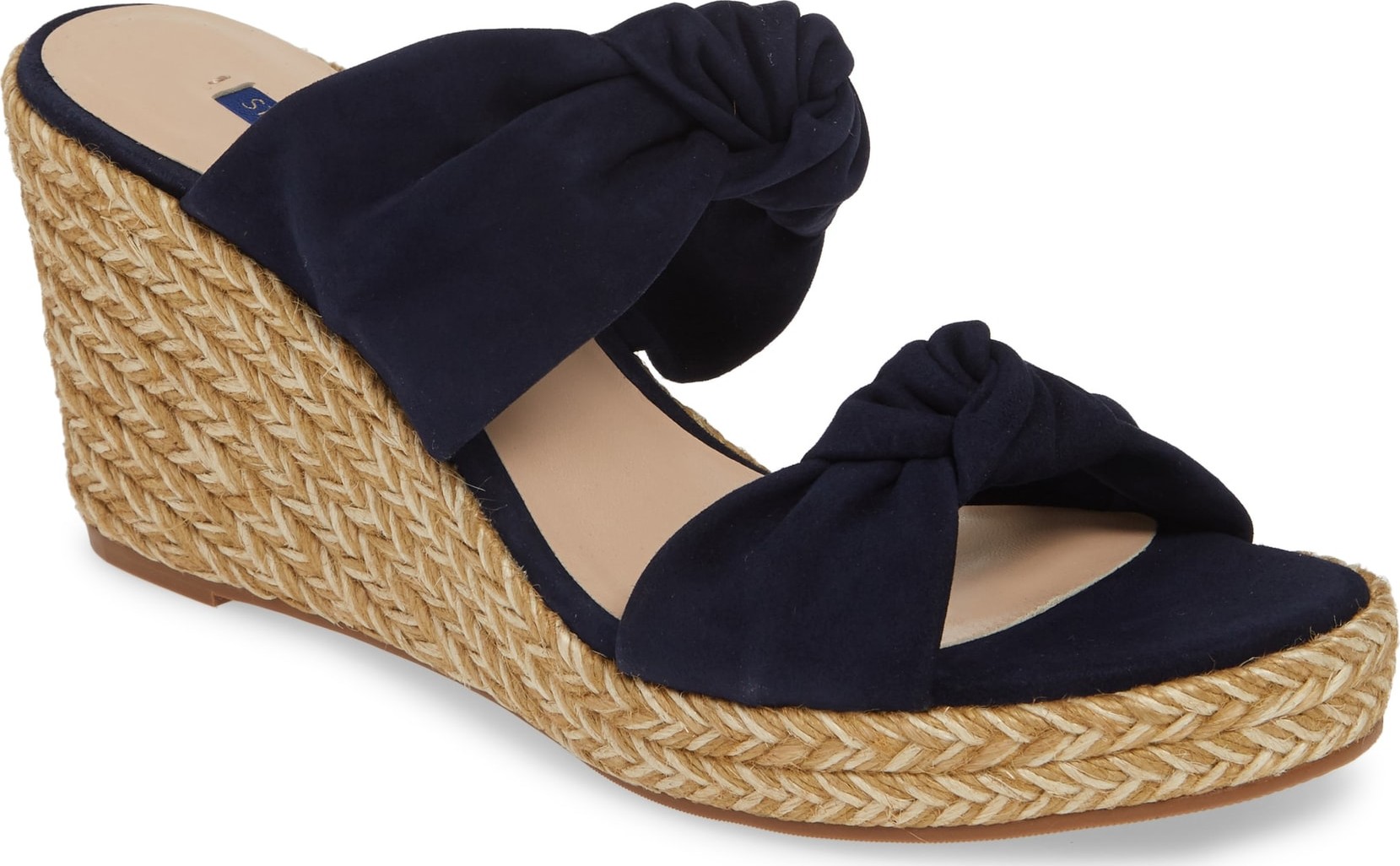 Stuart Weitzman Sarina Espadrille Wedge Slide Sandal