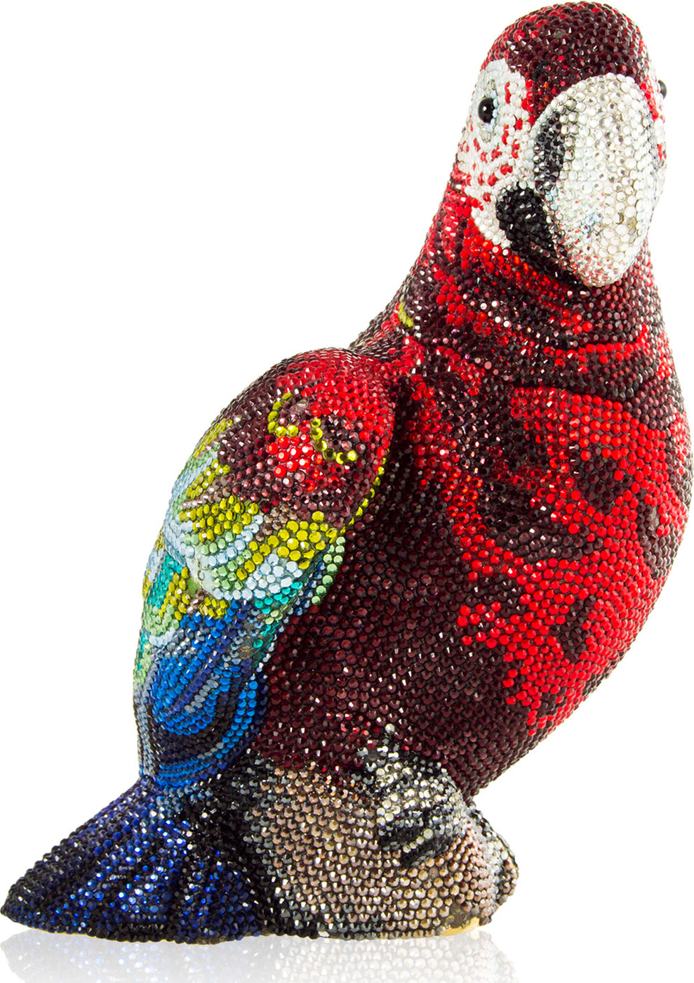 Judith Leiber Crystal Parrot Clutch Bag