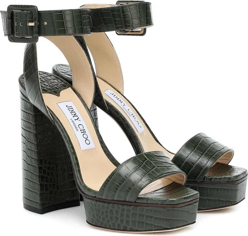 Jimmy Choo Jax 125 leather platform sandals