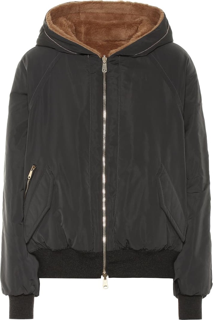 Brunello Cucinelli Technical silk-blend jacket