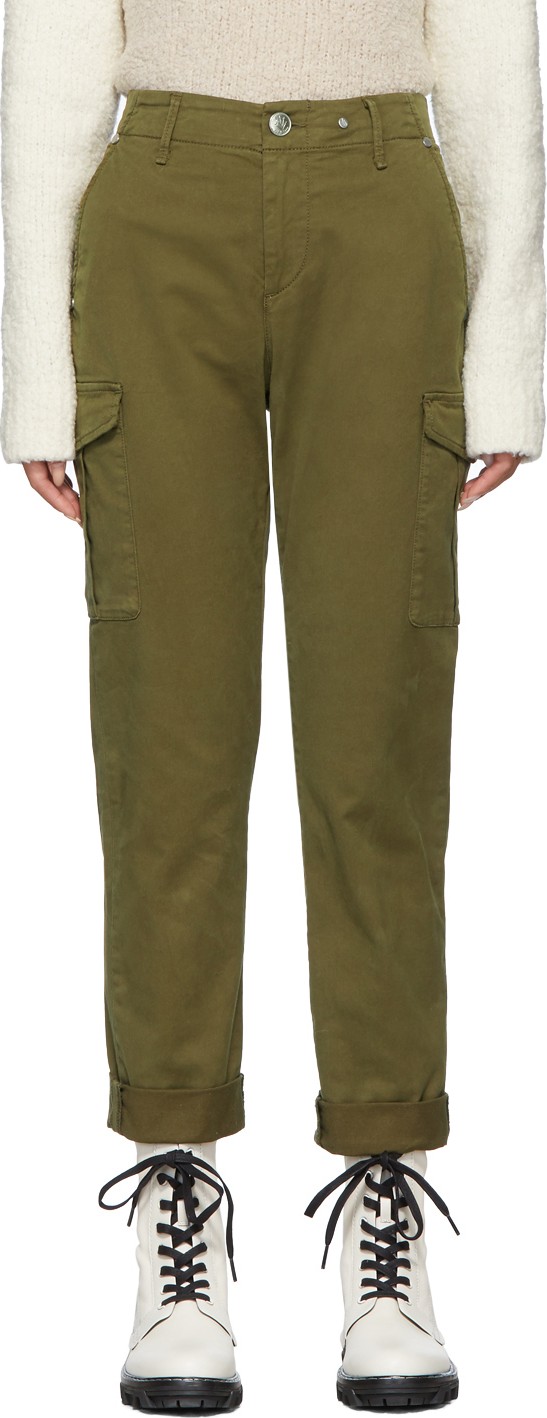 Rag & Bone Khaki Buckley Chino Cargo Trousers