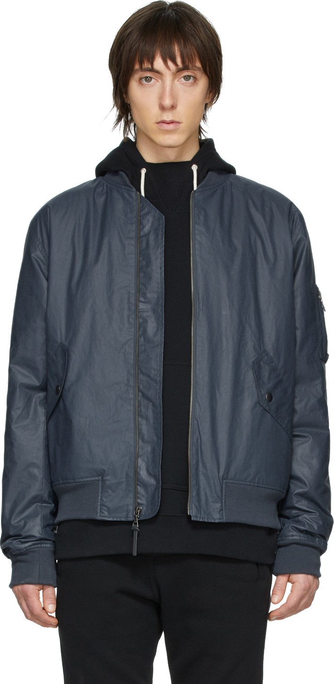 John Elliott Grey Tomba Bogota Bomber Jacket
