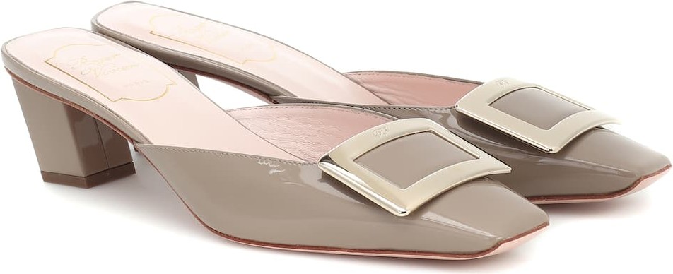 Roger Vivier Trompette patent-leather mules