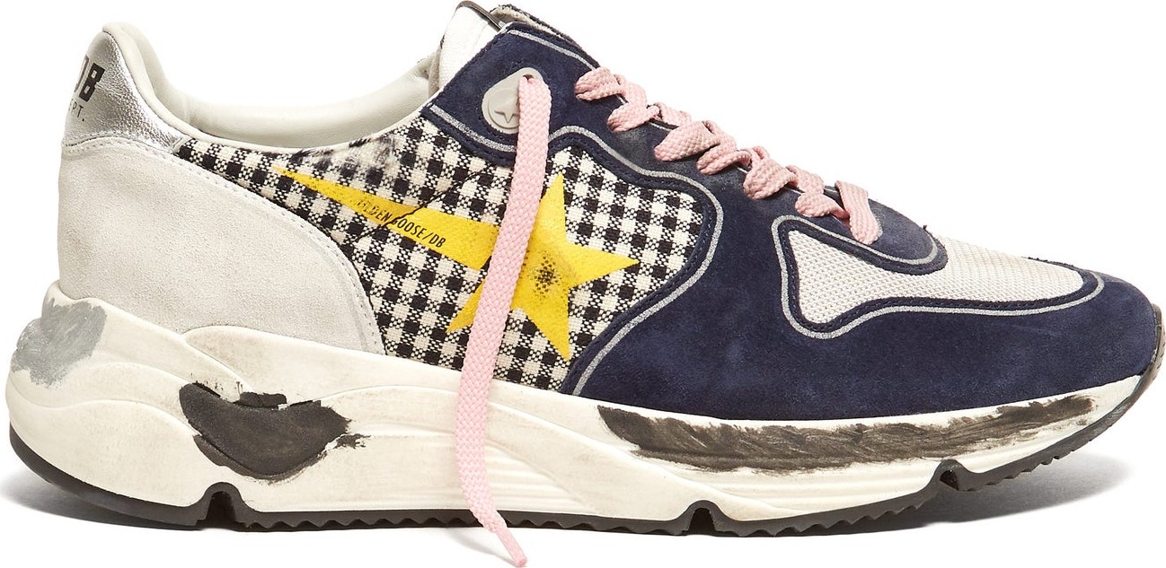 Golden Goose Deluxe Brand Running Sole suede and leather trainers