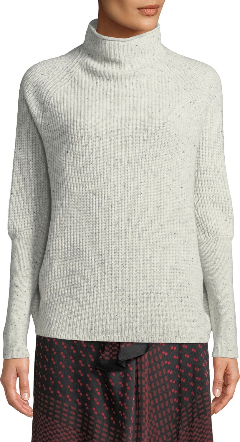 Club Monaco Emma Funnel-Neck Cashmere Sweater
