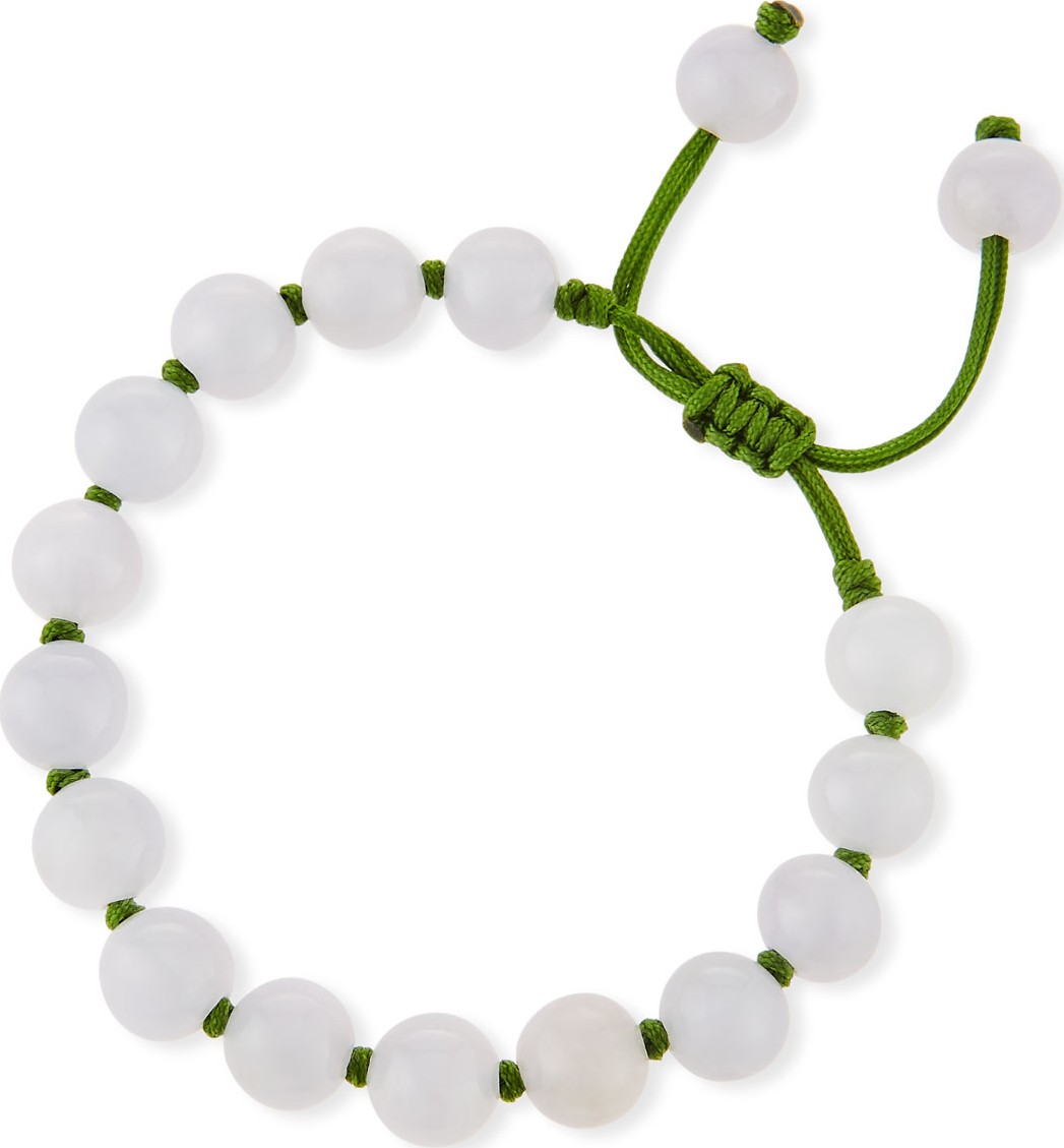 David C.A. Lin Beaded Lavender Jade Bracelet