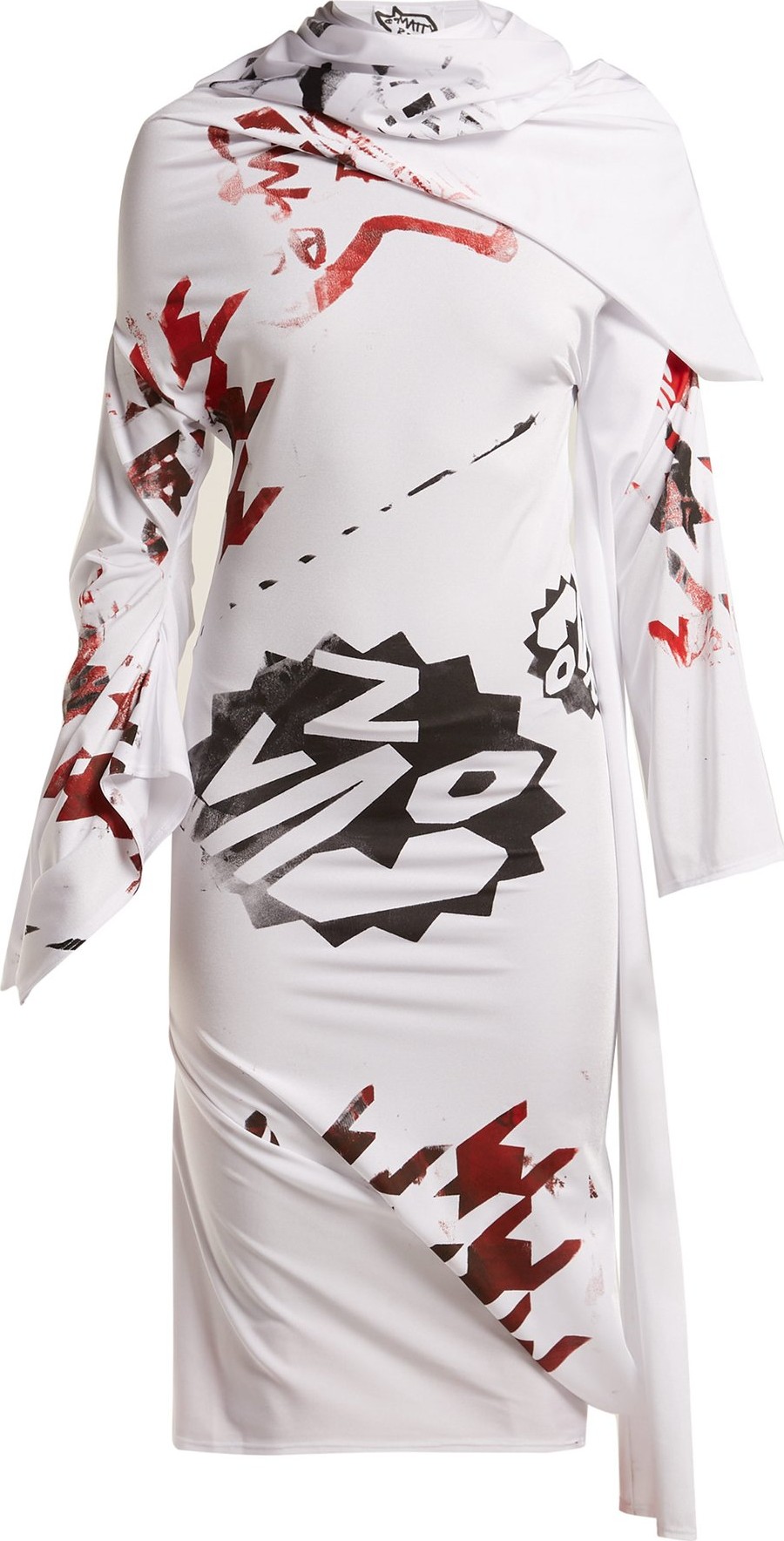 Matty Bovan Structural printed dress