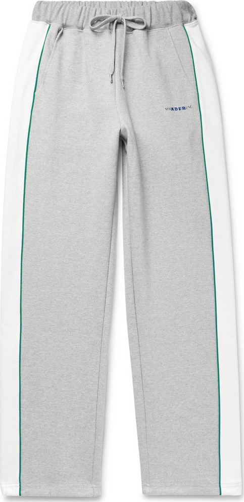 Maison Kitsune + ADER error Piped Cotton-Jersey Sweatpants