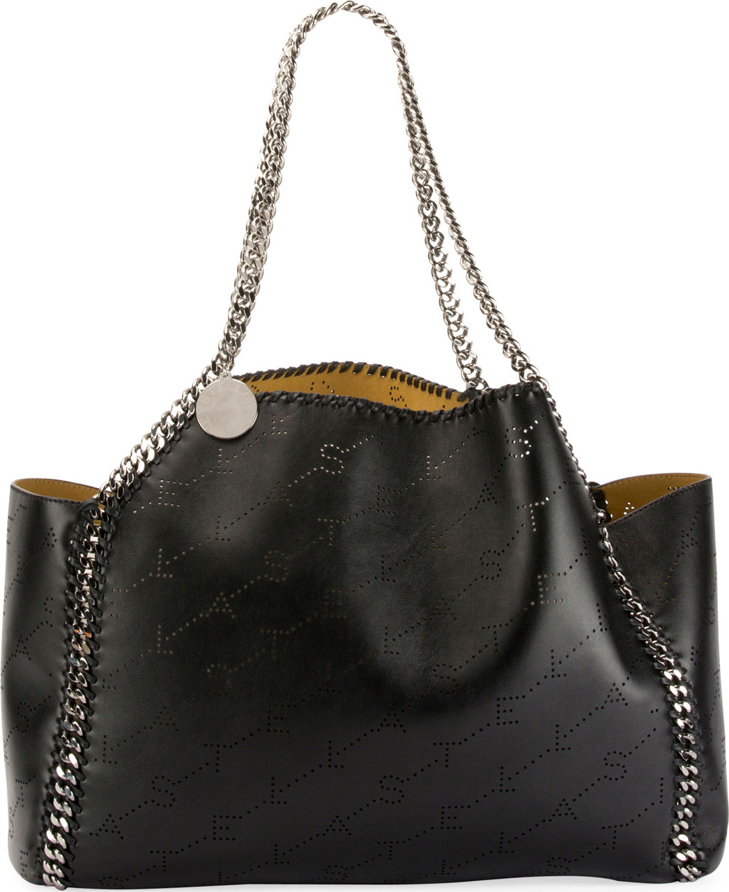 Stella McCartney Falabella East-West Reversible Tote Bag with Perforated Logo