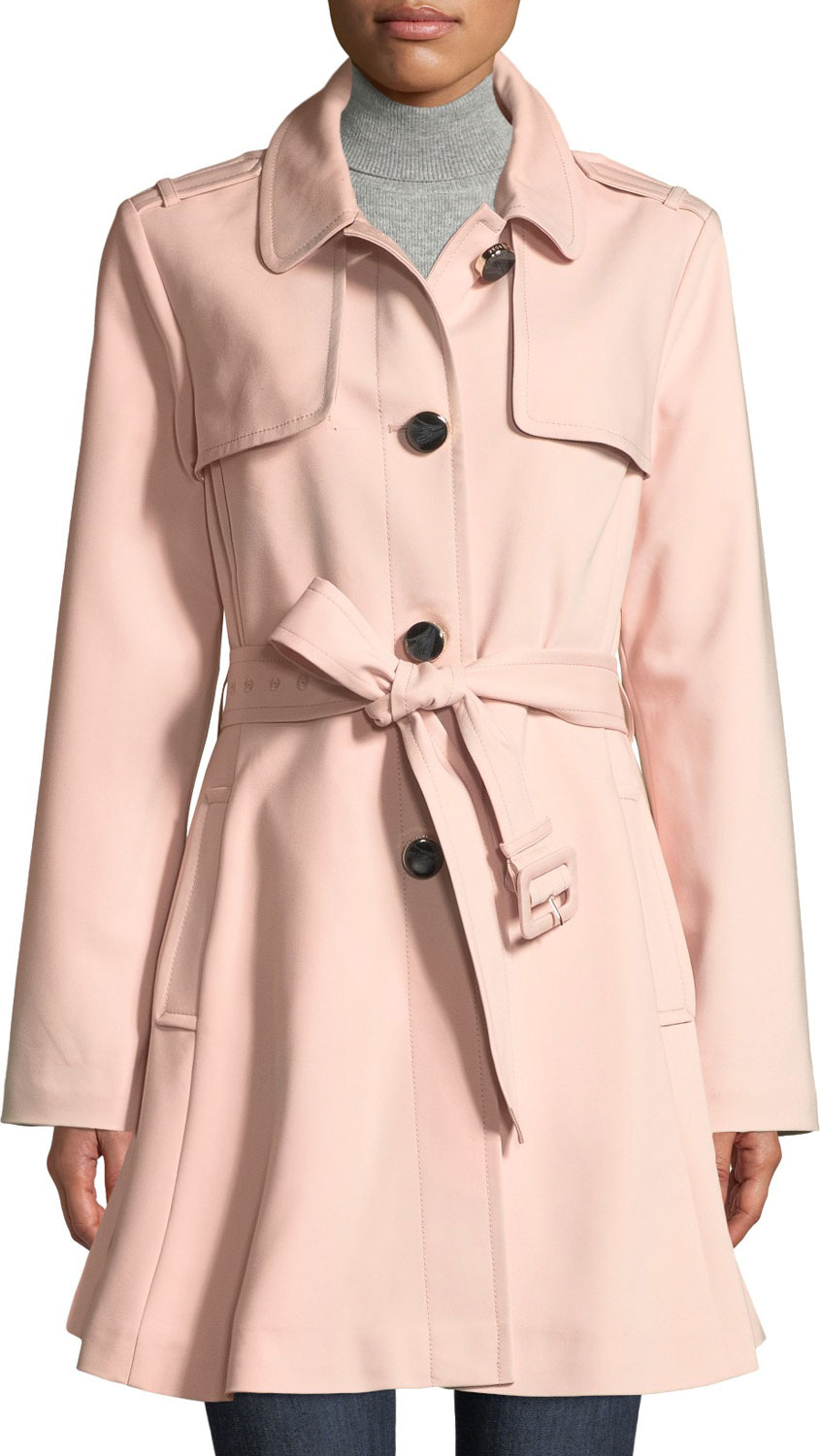 Kate Spade New York belted rain trench coat