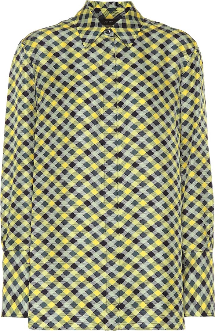 Joseph Checked silk shirt