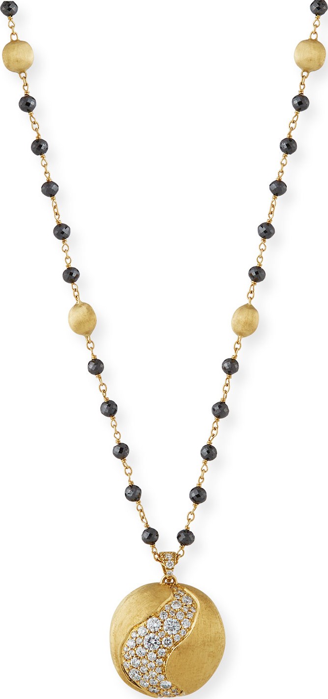 Marco Bicego African 18k Diamond Pendant Necklace