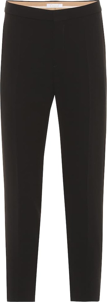 Chloe Crêpe cigarette pants