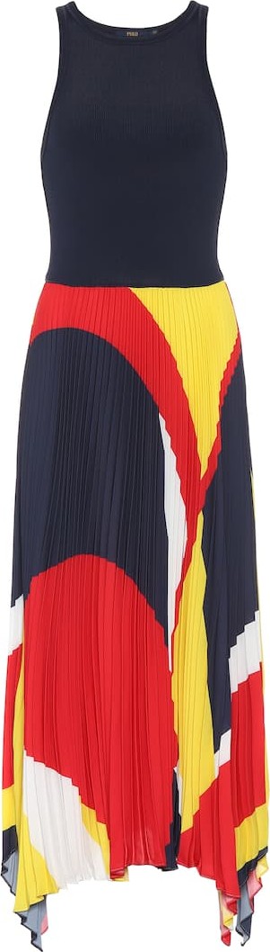 Polo Ralph Lauren Pleated midi dress