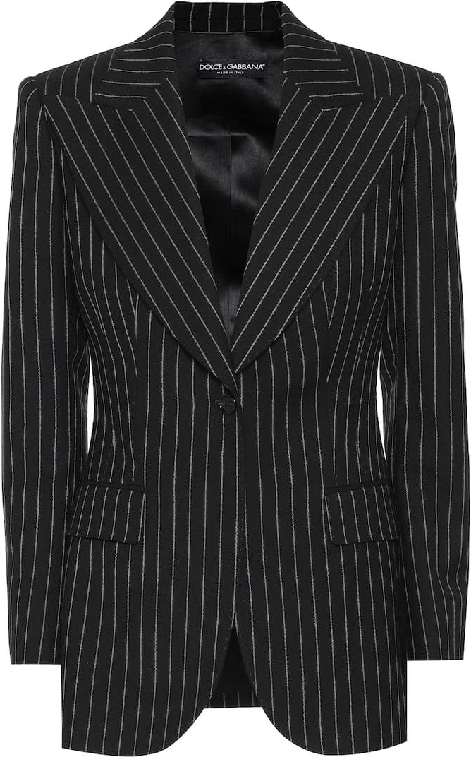 Dolce & Gabbana Pinstripe wool-blend blazer