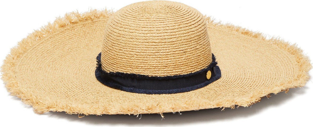 HEIDI KLEIN Cape Elizabeth frayed raffia wide-brim hat