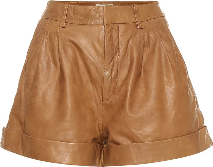 Isabel Marant Etoile Abot high-rise leather shorts