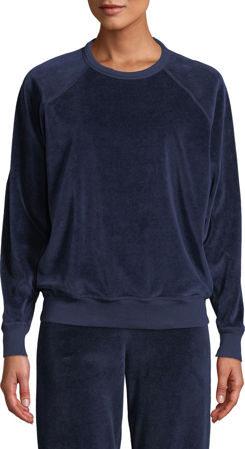 THE GREAT. The Velour College Sweatshirt