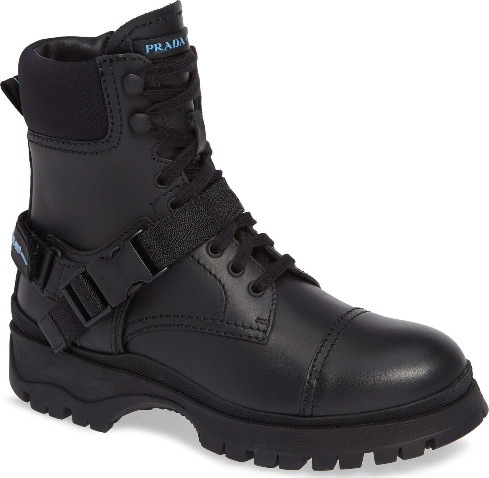 Prada Clip Harness Rain Boot