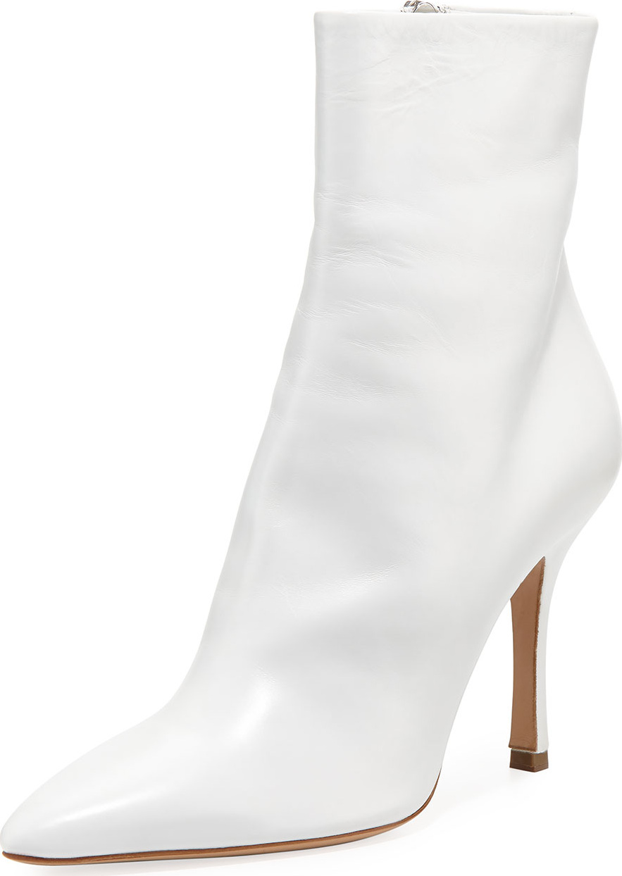 THE ROW Gloria Leather 100mm Bootie