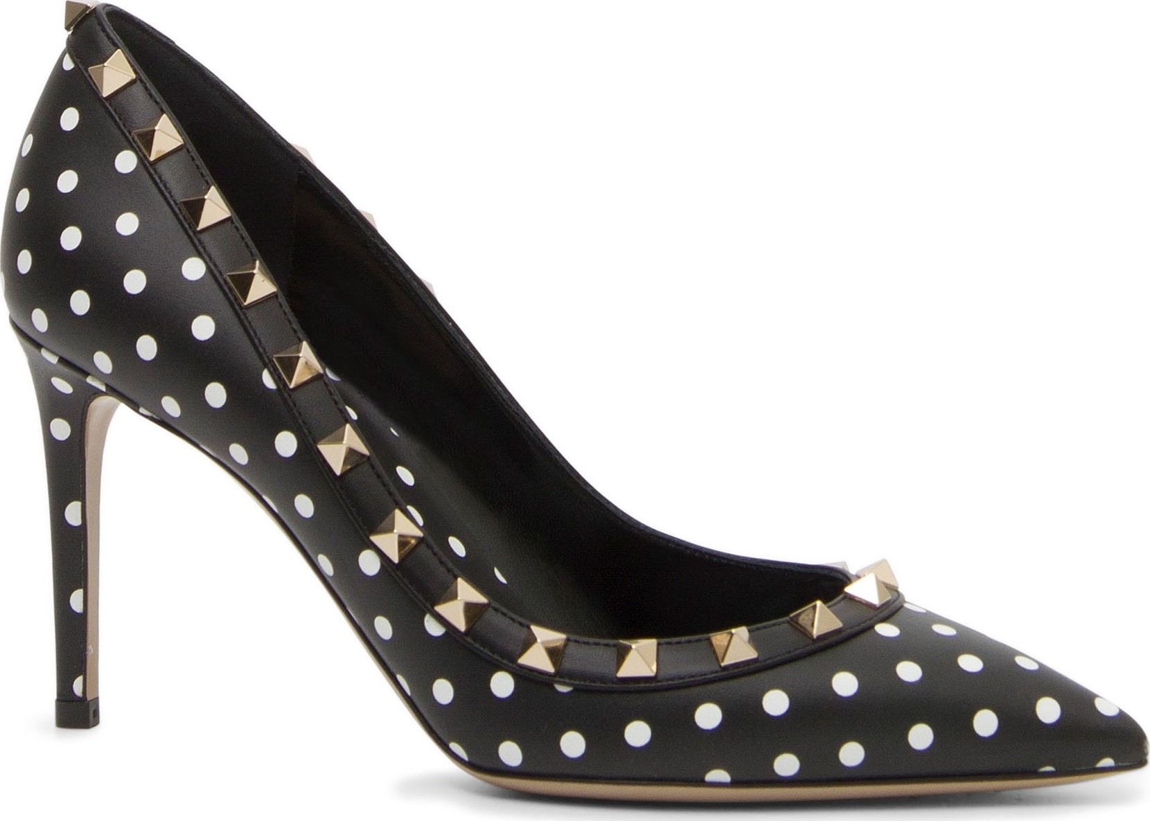 Valentino Rockstud Polka Dot Pump