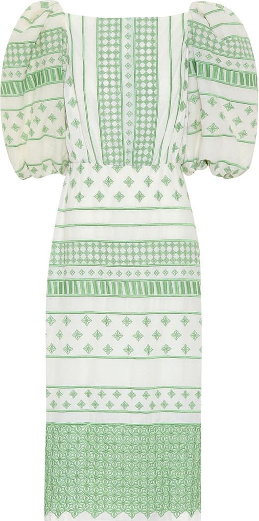 Johanna Ortiz Pre-Colombian Culture cotton midi dress