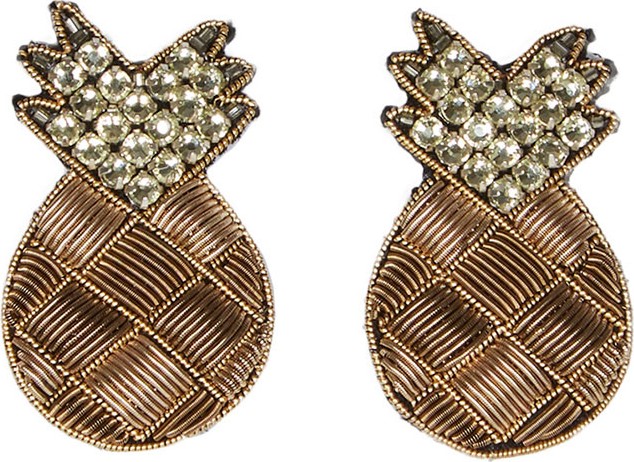 Mignonne Gavigan New York Pineapple Stud Earrings