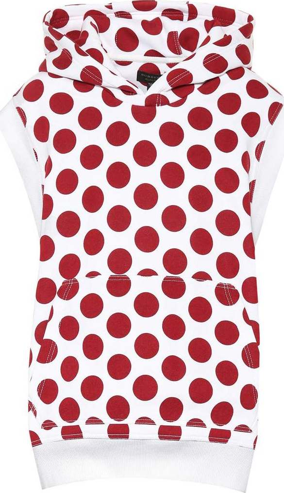 Burberry London England Sleeveless polka-dot hoodie
