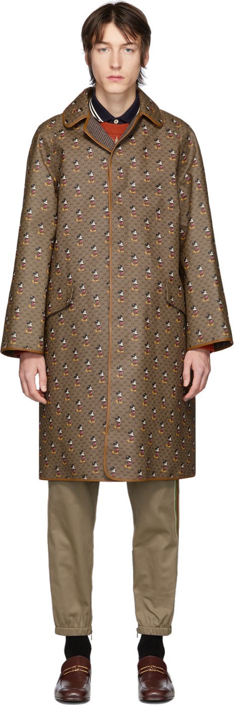 Gucci Reversible Brown Disney Edition Supreme GG Mignon Coat