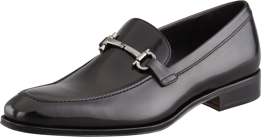 Salvatore Ferragamo Gancini-Bit Loafer Black
