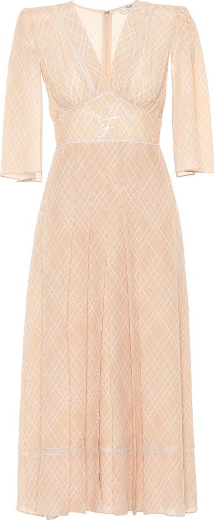 Fendi Silk crêpe midi dress