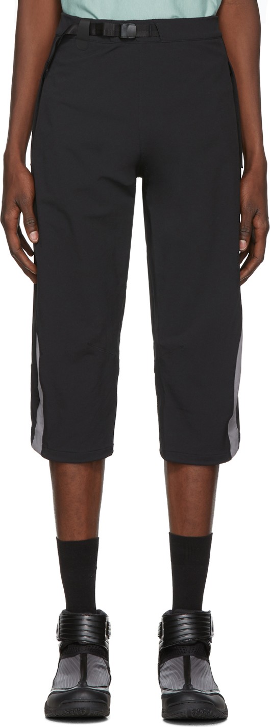 Kiko Kostadinov Black & Grey Asics Edition Woven Lounge Pants