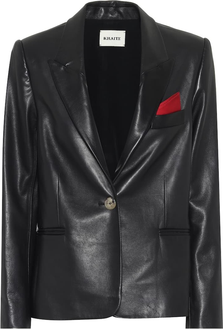 Khaite Brita leather blazer