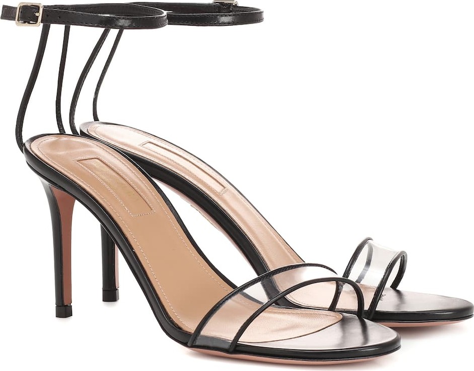 Aquazzura Minimalist 85 leather sandals