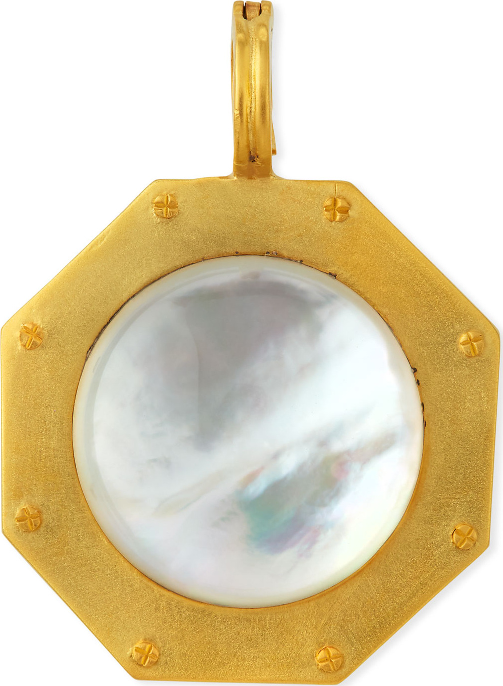 Dina Mackney Mother-of-Pearl Nailhead Pendant