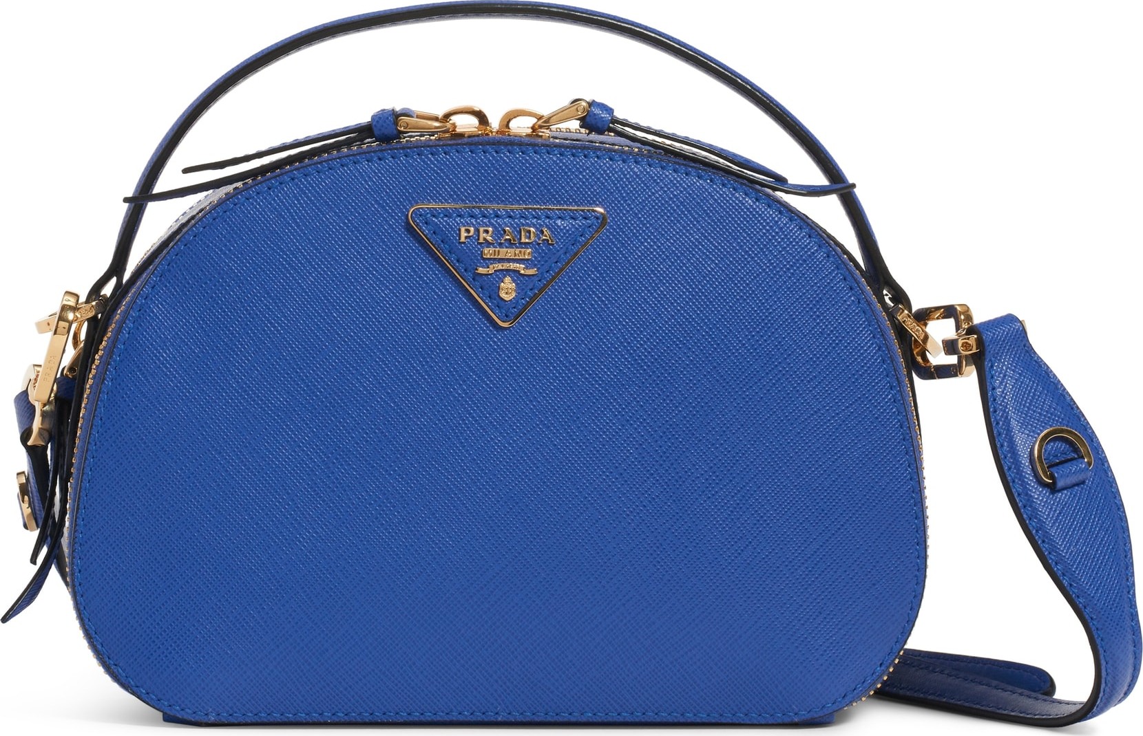 Prada Double Compartment Saffiano Leather Crossbody