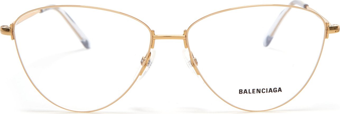 Balenciaga Cat-eye metal glasses