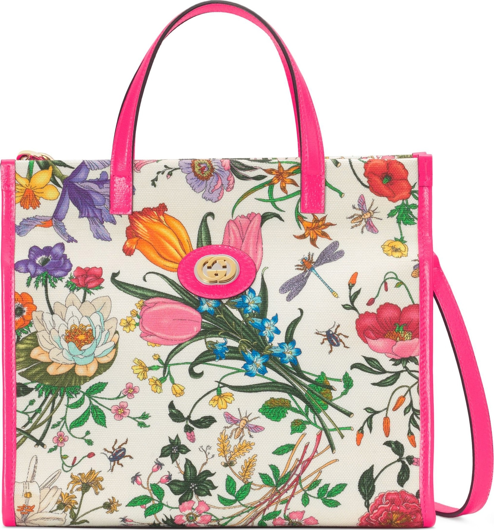 Gucci Small Flora Canvas Tote