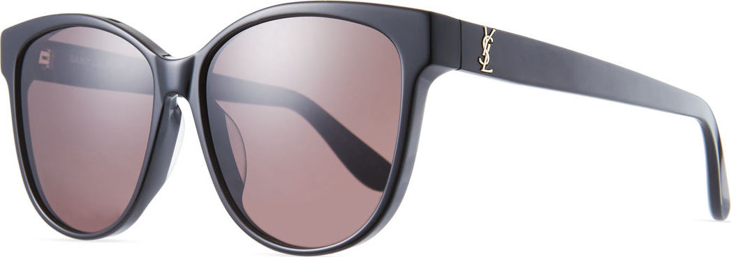 Saint Laurent Mirrored Cat-Eye Acetate Sunglasses