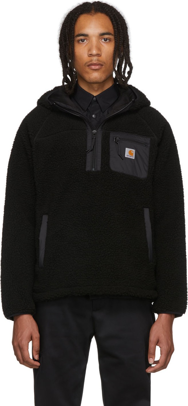 Carhartt Work In Progress Black Prentis Hooded Pullover