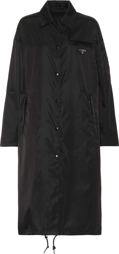Prada Long nylon gabardine coat