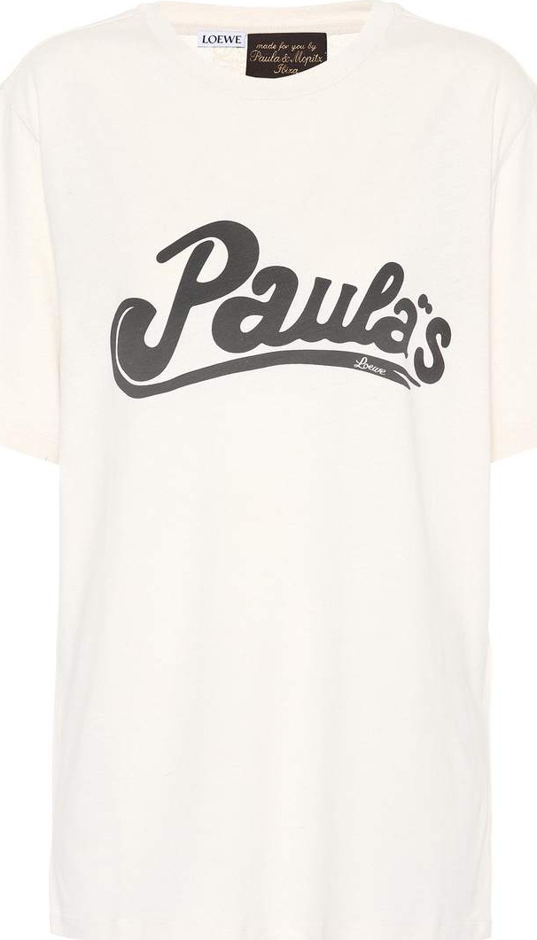 LOEWE X Paula's Ibiza printed cotton and silk T-shirt