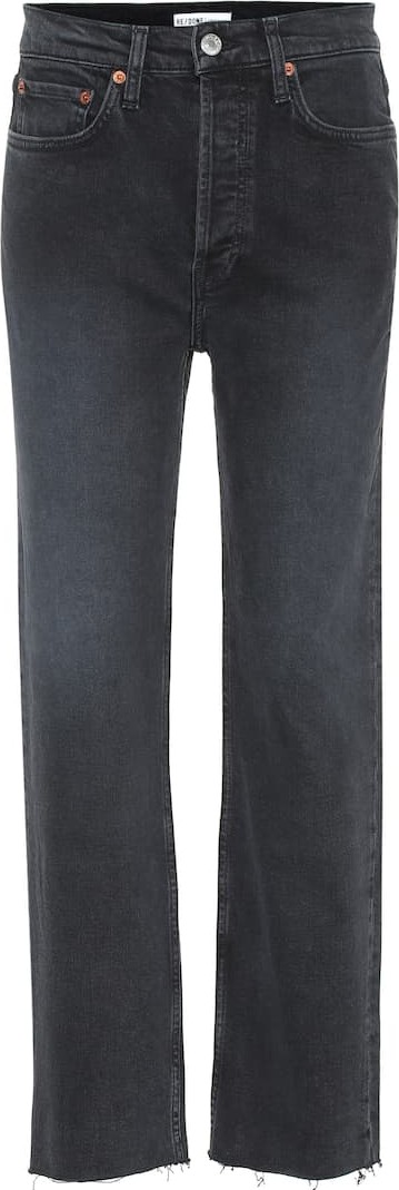 RE/DONE Stovepipe high-rise straight jeans