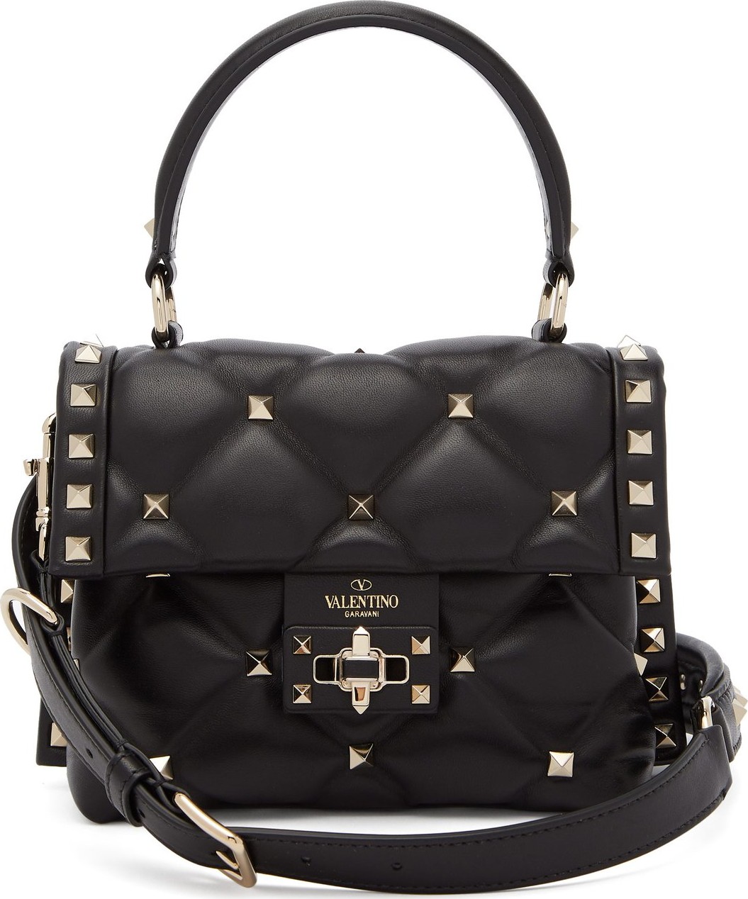 Valentino Candystud quilted leather cross-body bag