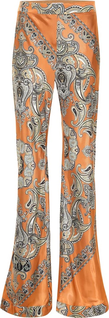 Chloe Printed twill pants