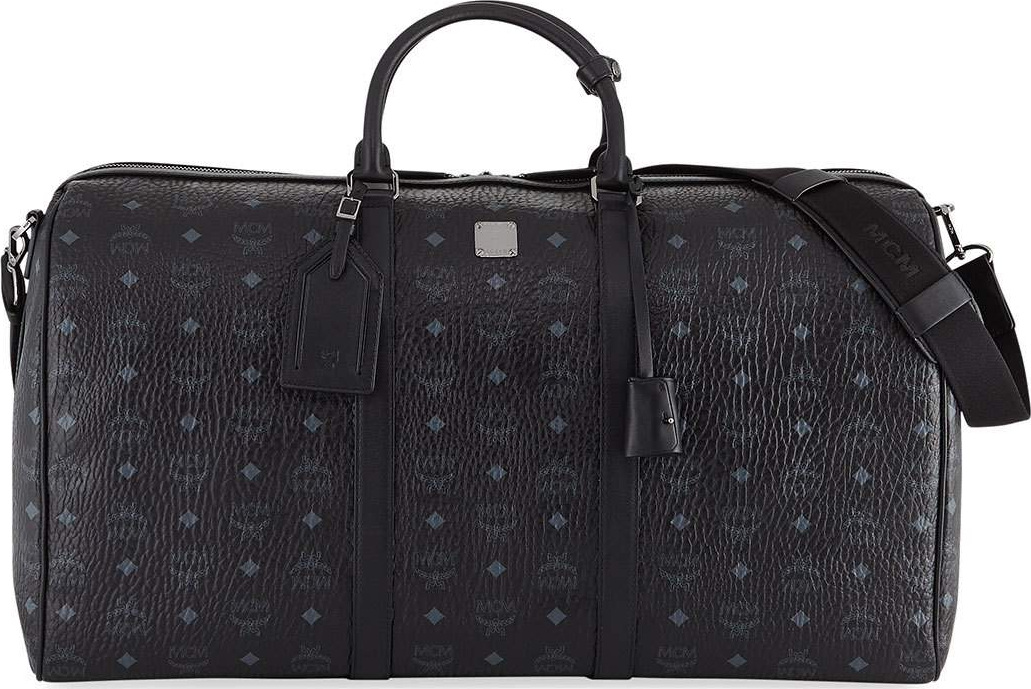 MCM Men's Traveler Visetos XL Weekender Duffel Bag